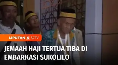 Jemaah haji tertua asal Pamekasan, Jawa Timur, berusia 119 tahun, tiba di Embarkasi Sukolilo, Surabaya, Jawa Timur, Rabu malam tadi. Ia mendapatkan perhatian khusus untuk menjaga kebugarannya selama menjalankan ibadah haji di tanah suci.