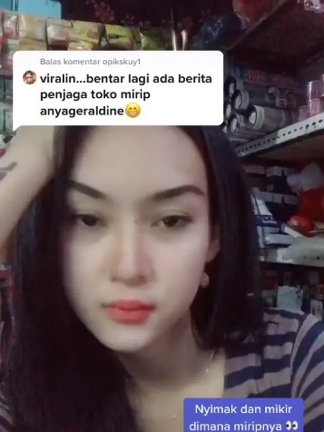 7 Potret Intan Rose, Penjaga Toko Kembaran Anya Geraldine yang Viral