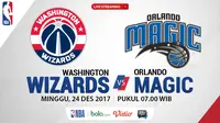 Jadwal NBA, Washington Wizards Vs Orlando Magic. (Bola.com/Dody Iryawan)