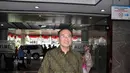 SDA yang datang mengenakan batik hijau itu tiba di RSPP sekitar pukul 13.25 WIB, Jakarta, Rabu (27/8/14). (Liputan6.com/Miftahul Hayat) 