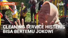 Cleaning Service di Sulawesi Utara Menangis Usai Bertemu dan Bersalaman dengan Jokowi