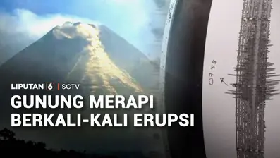 Gunung Merapi di perbatasan Yogyakarta dan Jawa Tengah kembali erupsi. Dalam waktu 24 jam, terjadi empat kali erupsi dengan jarak luncur sejauh 2.000 meter.