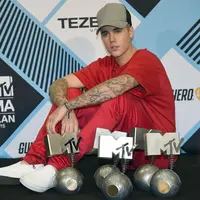 Justin Bieber di MTV Europe Music Awards 2015 (Bintang/EPA)