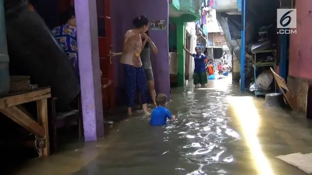 Banjir Rob genangi kawasan Muara Baru dan Luar Batang Jakarta Utara