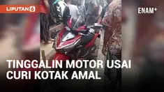 Aneh! Pencuri Kotak Amal Tinggalkan Motornya Usai Beraksi