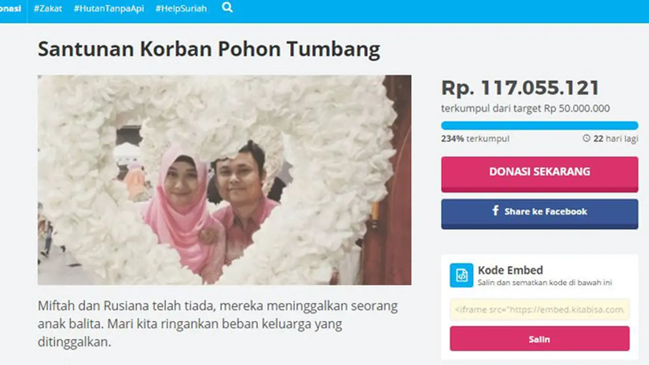 Netizen Kumpulkan Rp 117 Juta untuk Korban Pohon Tumbang di UI
