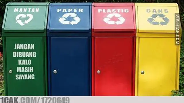 6 Potret Tulisan Lucu di Tempat Sampah Ini Bikin Senyum Tipis