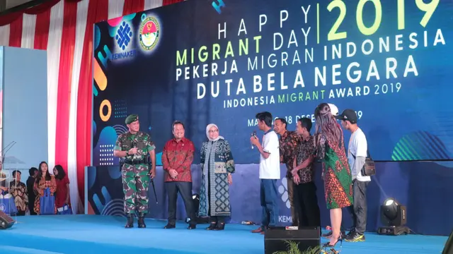 Serunya Main Game bareng Menteri Ketenagakerjaan di Acara Happy Migrant Day 2019