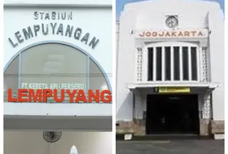 Stasiun Tugu dan Stasiun Lempuyangan (Liputan6.com)