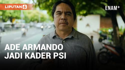 VIDEO: Ade Armando Gabung Jadi Kader PSI Akan Maju Jadi Caleg DPR RI