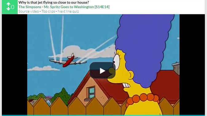 Cek Fakta  menelusuri klaim penyebaran chemtrails telah diungkap dalam film The Simpsons