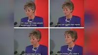 Kutipan ucapan Princess Diana tentang pengidap HIV AIDS. (Dok: Twitter @Diana6197Davis)