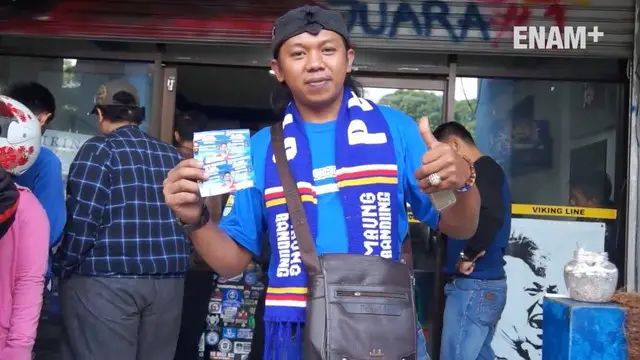 Jelang laga uji coba Persib vs Bali United penjualan tiket tidak dilakukan distadion tempat pertandingan belangsung, Sabtu (8/4/2017)