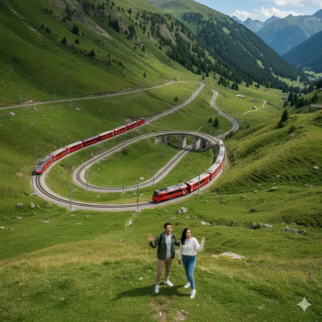 Prompt Gemini AI Paling Viral untuk Edit Foto Liburan di Swiss