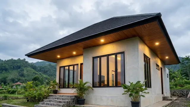 Rumah Minimalis Atap Pelana Sederhana