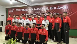 Dilepas PBVSI ke SEA V Cup 2026, Timnas Bola Voli Putra Indonesia Targetkan Gelar Juara