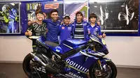Pembalap Indonesia di kantor Yamaha 