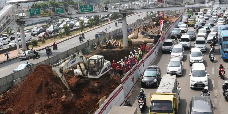 Ganjil-Genap Akan Diberlakukan di Area Pembangunan LRT Cawang