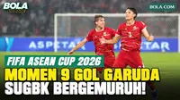 Momen sembilan gol Timnas Indonesia ke gawang Bangladesh dalam laga FIFA ASEAN Cup 2026. Saksikan kembali momen setiap gol, mulai dari gol kedua hingga gol kesembilan, lengkap dengan nama pencetak gol, papan skor, dan gemuruh suporter di Stadion Utam...