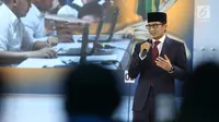 Cawapres nomor urut 02 Sandiaga Uno menyampaikan pendapatnya saat debat cawapres 2019 di Hotel Sultan, Jakarta, Minggu (17/3). (Liputan6.com/Johan Tallo)
