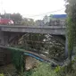 Pengerjaan jembatan jalur Bogor - Sukabumi ini diperkirakan memakan waktu lima bulan ini, dan mulai dilakukan bulan depan. (Liputan6.com/Achmad Sudarno)