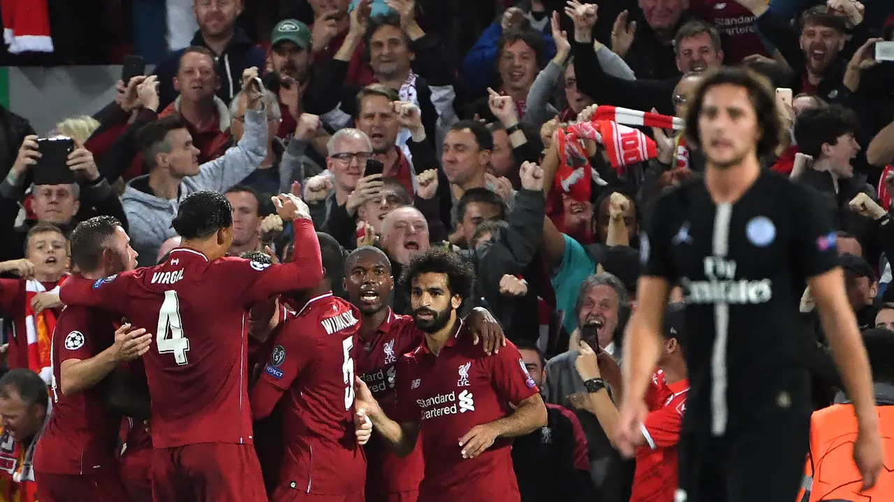FOTO: Gol Injury Time Roberto Firmino Antar Liverpool Kalahkan PSG