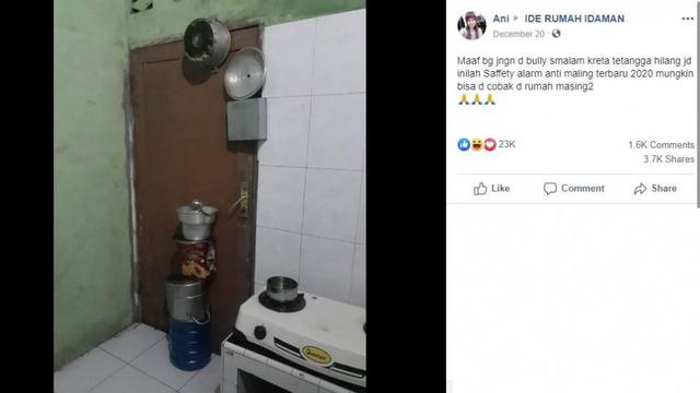 alarm anti maling buatan emak-emak