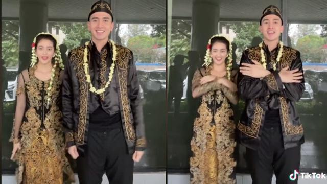 6 Potret Verrell dan Ranty Maria Pakai Baju Pengantin Adat Jawa, Curi Perhatian