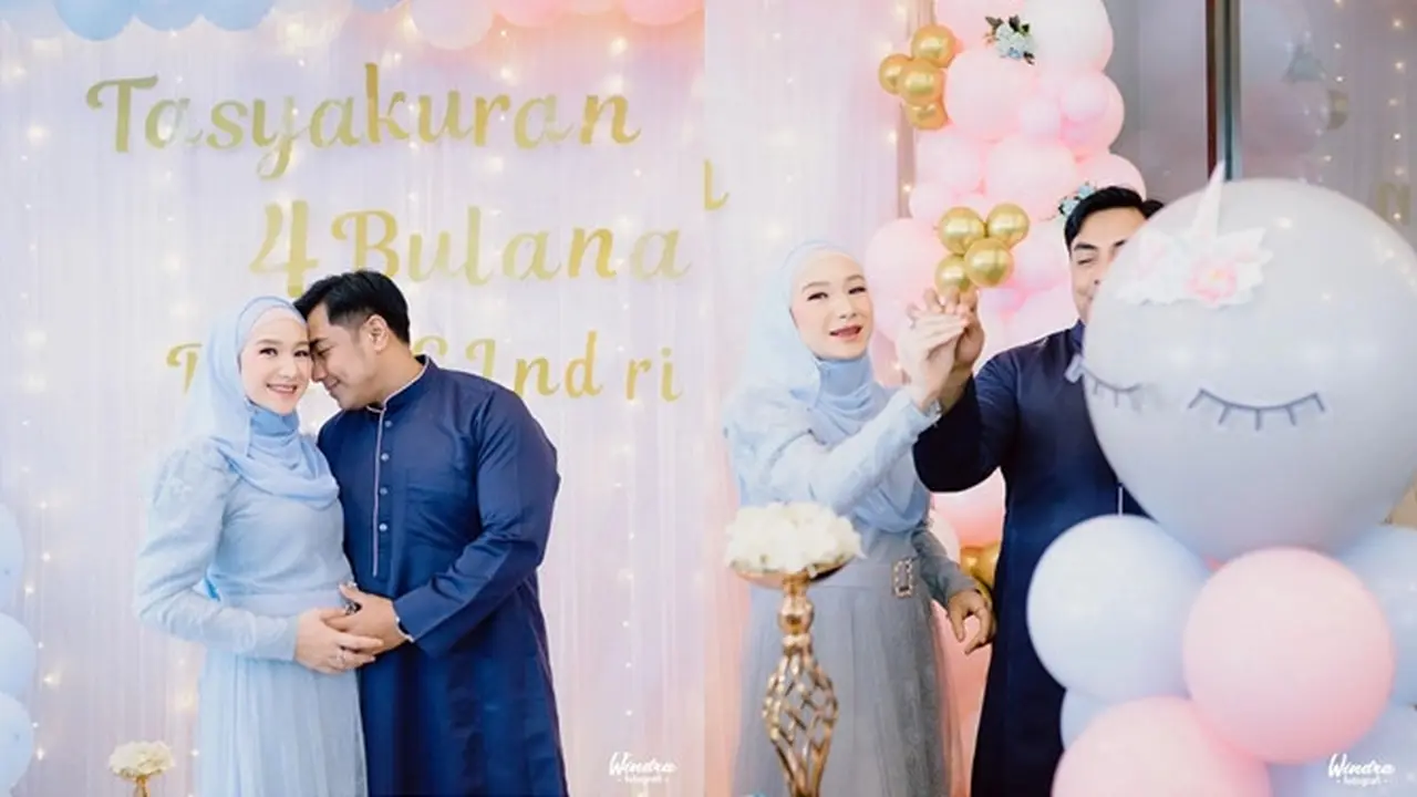 6 Momen Tasyakuran Kehamilan Istri Ustaz Riza Muhammad, Ungkap Jenis Kelamin Anak