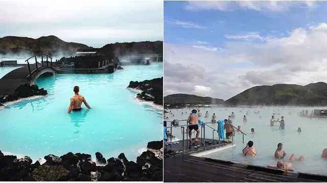6 Potret Ekspektasi Vs Realita Tempat Wisata Viral, Antre Bikin Gagal Estetik