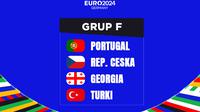 Piala Eropa 2024 - Ilustrasi Grup F Euro 2024: Portugal, Ceska, Georgia, Turki (Bola.com/Adreanus Titus)