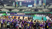 Final cabang voli test event Asian Games 2018 (Liputan6.com/Luthfie Febrianto)