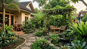 8 Inspirasi Taman Rumah dengan Nuansa Hutan Tropis, Solusi Halaman Asri dan Estetik