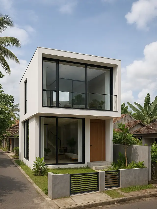Model Rumah Minimalis 2 Lantai di Lahan Terbatas/ChatGPT