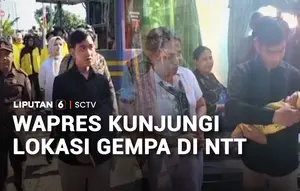 Wapres Kunjungi Lokasi Gempa di NTT