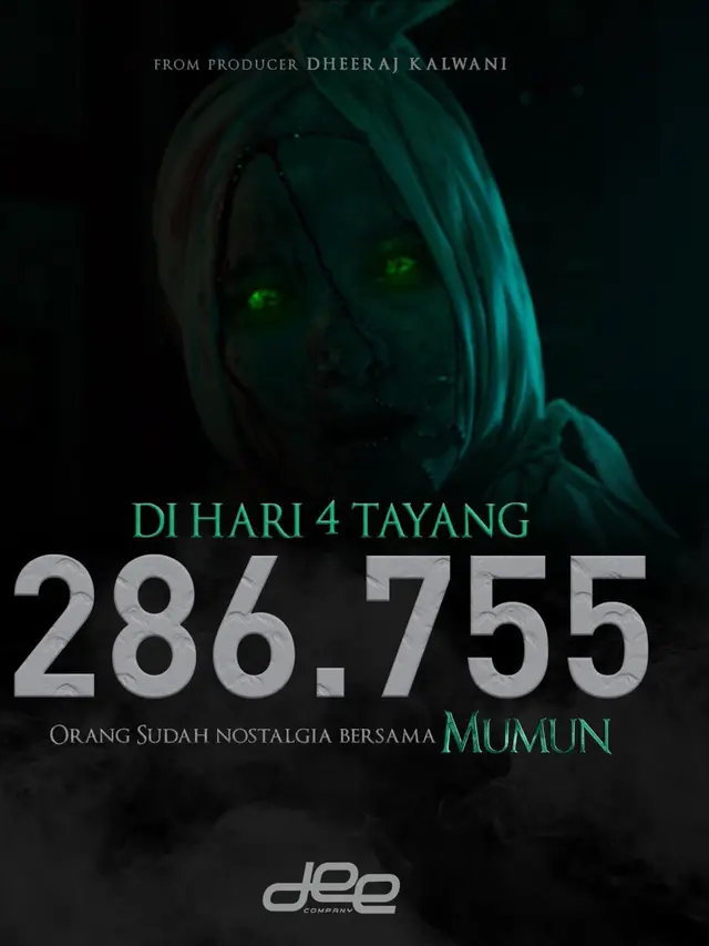 Jumlah penonton film Mumun. (Foto: Dok. Dee Company)