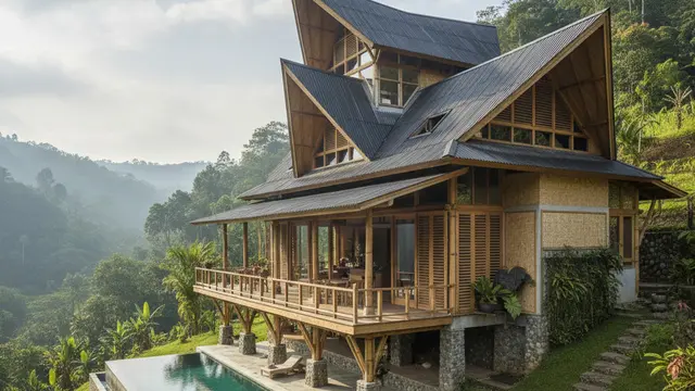 7 Model Rumah Tropis di Area Perbukitan dengan Ventilasi Alami yang Bikin Adem Sepanjang Hari, Nyaman dan Hemat Energi
