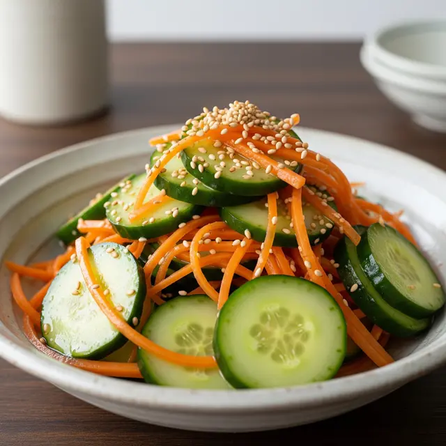 Resep Salad Timun Jepang dan Wortel (Image by Gemini AI)