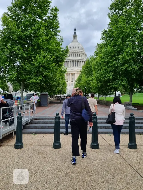 Gedung Capitol, Capitol Hill, di Washington, DC, Amerika Serikat. (Liputan6.com/Tanti Yulianingsih)