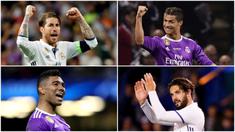 UEFA memilih 18 pemain untuk mengisi skuat terbaik Liga Champions 2016-2017.  Berikut delapan pemain terbaik yang berasal dari Real Madrid.