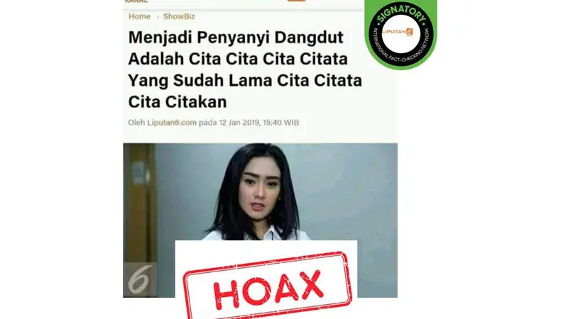 Cek Fakta Cita Citata