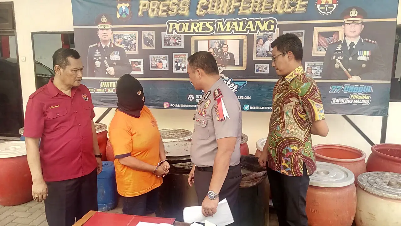 Pulang dari Arab Saudi Bikin Miras, Mantan TKW Ditahan Polres Malang