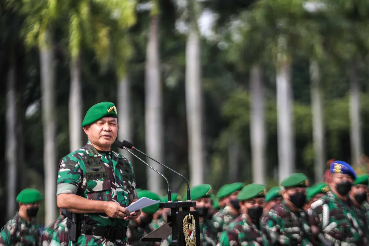 FOTO: TNI AD Gelar Apel Pasukan di Monas