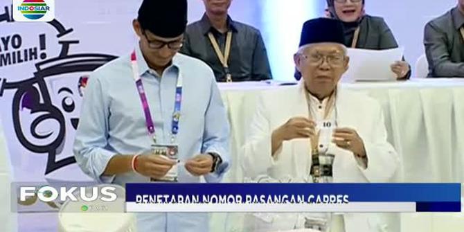 Detik-Detik Jokowi Dapat Nomor 1 dan Prabowo Nomor 2