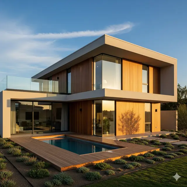 Rumah minimalis modern atap datar (Foto: Gemini)