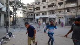 Israel kembali meluncurkan gelombang serangan udara yang diklaim sebagai respons atas pelanggaran gencatan senjata oleh Hamas. (Eyad BABA/AFP)