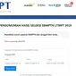 Halaman depan laman resmi SBMPTN 2019. (www.sbmptn.ac.id)