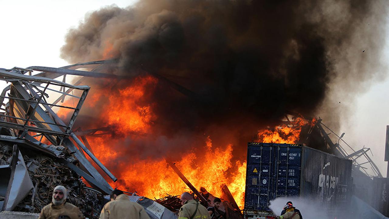 Ledakan di Beirut Lebanon. (AFP)
