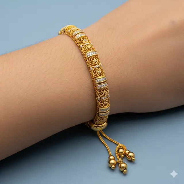 Gelang Emas 22K Cocok untuk Acara Spesial.