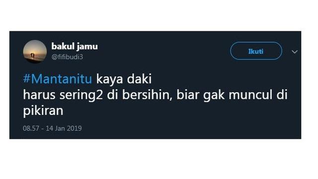 cuitan tentang mantan (foto: twitter/@fifibudi3)